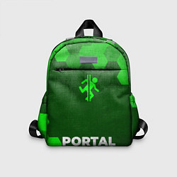 Детский рюкзак Portal - green gradient по-центру, цвет: 3D-принт