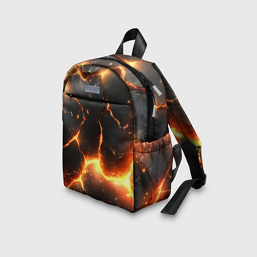 Детский рюкзак Лава и разлом плит / 3D-принт – фото 3