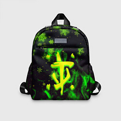 Детский рюкзак Doom кислотный снег в огне лого