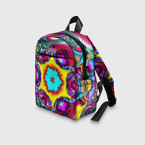 Детский рюкзак Абстракция узор фракталы / 3D-принт – фото 3