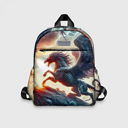 Детский рюкзак Пегас тёмных сил - нейроарт, цвет: 3D-принт