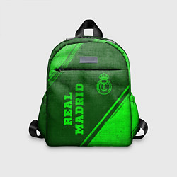 Детский рюкзак Real Madrid - green gradient вертикально, цвет: 3D-принт