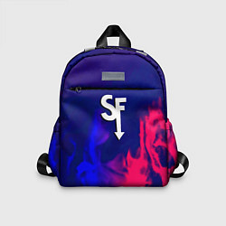 Детский рюкзак Sally face neon flame, цвет: 3D-принт