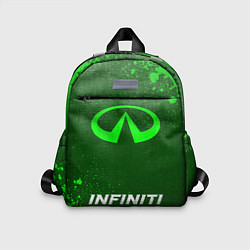 Детский рюкзак Infiniti - green gradient по-центру, цвет: 3D-принт