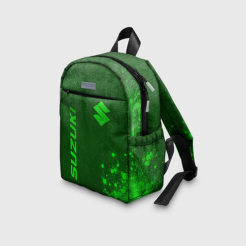 Детский рюкзак Suzuki - green gradient вертикально / 3D-принт – фото 3
