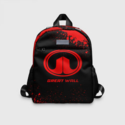 Детский рюкзак Great Wall - red gradient, цвет: 3D-принт