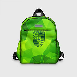 Детский рюкзак Porsche green poly, цвет: 3D-принт