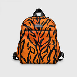 Детский рюкзак Тигровый огненный паттерн