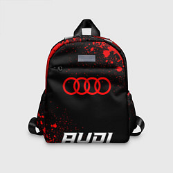 Детский рюкзак Audi - red gradient по-центру, цвет: 3D-принт