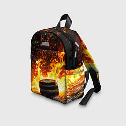 Детский рюкзак Шайба в огне, цвет: 3D-принт — фото 2
