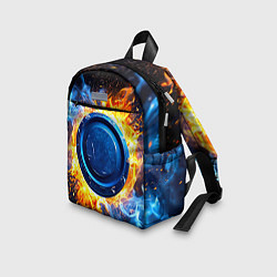 Детский рюкзак Шайба в синем пламени, цвет: 3D-принт — фото 2