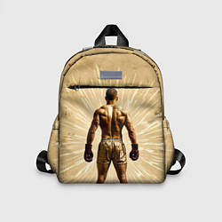 Детский рюкзак Боксер на бежевом, цвет: 3D-принт