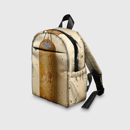 Детский рюкзак Бежевая боксерская груша / 3D-принт – фото 3