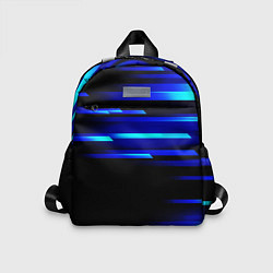 Детский рюкзак Color blue black, цвет: 3D-принт