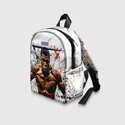 Детский рюкзак Мухаммед Али на белом, цвет: 3D-принт — фото 2
