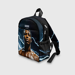 Детский рюкзак Мухаммед Али и молния, цвет: 3D-принт — фото 2