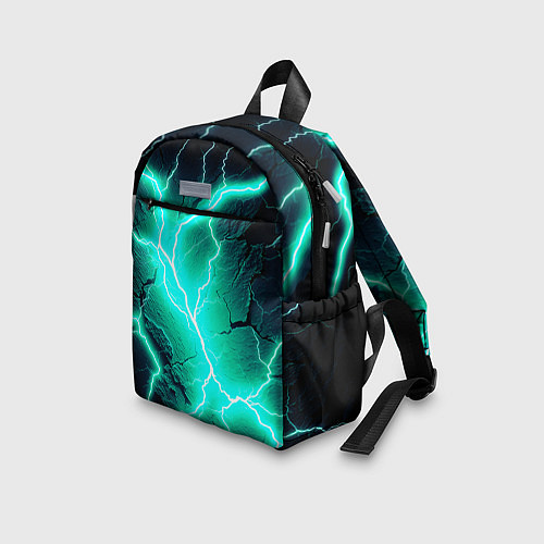 Детский рюкзак Color light blue black / 3D-принт – фото 3