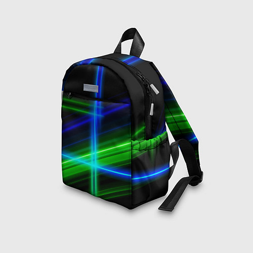 Детский рюкзак Color blue black green / 3D-принт – фото 3