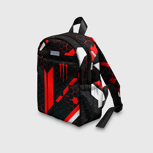 Детский рюкзак Monster energy sport geometry / 3D-принт – фото 3