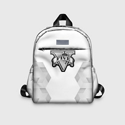 Детский рюкзак GTA white poly, цвет: 3D-принт
