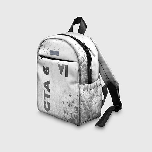 Детский рюкзак GTA 6 - white gradient вертикально / 3D-принт – фото 3