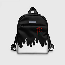 Детский рюкзак Monster energy red logo, цвет: 3D-принт