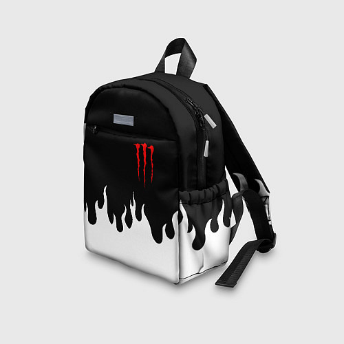 Детский рюкзак Monster energy red logo / 3D-принт – фото 3