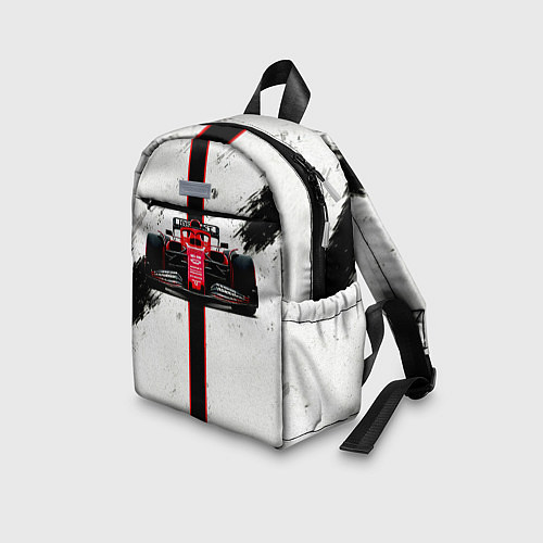 Детский рюкзак Формула 1 на белом / 3D-принт – фото 3