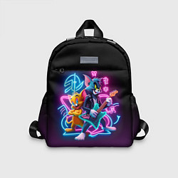 Детский рюкзак Гитарист Том и вокалист Джерри - неоновое свечение, цвет: 3D-принт