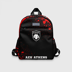 Детский рюкзак AEK Athens - red gradient по-центру, цвет: 3D-принт
