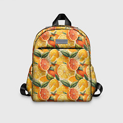 Детский рюкзак Апельсиновый фреш сочные дольки, цвет: 3D-принт