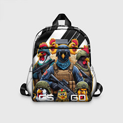 Детский рюкзак Cs:go куриная команда, цвет: 3D-принт
