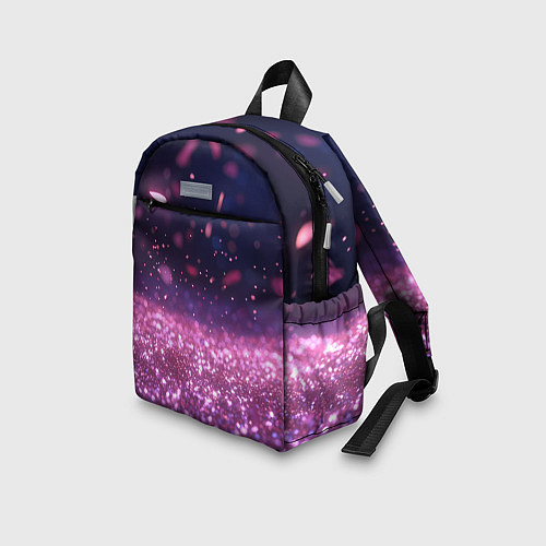 Детский рюкзак Розовые блестящие блестки / 3D-принт – фото 3