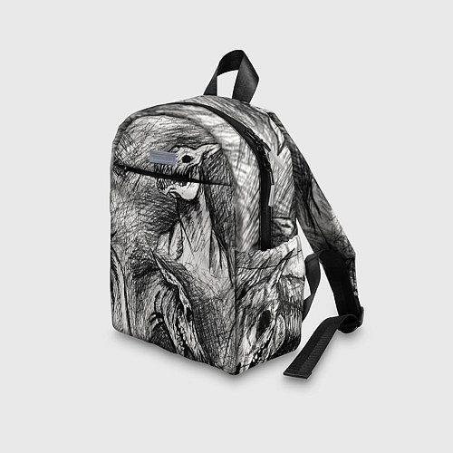 Детский рюкзак Черепа лошадей / 3D-принт – фото 3