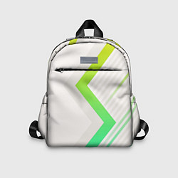 Детский рюкзак Color white line green