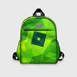 Детский рюкзак Roblox green poly, цвет: 3D-принт