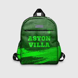 Детский рюкзак Aston Villa - green gradient посередине, цвет: 3D-принт