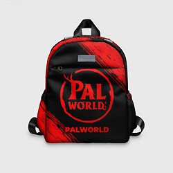 Детский рюкзак Palworld - red gradient, цвет: 3D-принт