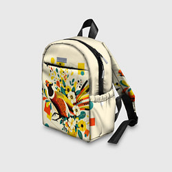 Детский рюкзак Абстракция фазан, цвет: 3D-принт — фото 2