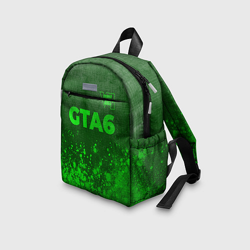 Детский рюкзак GTA6 - green gradient посередине / 3D-принт – фото 3