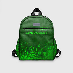 Детский рюкзак Chevrolet - green gradient посередине