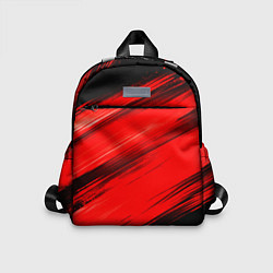 Детский рюкзак Красные мазги краски на черном, цвет: 3D-принт