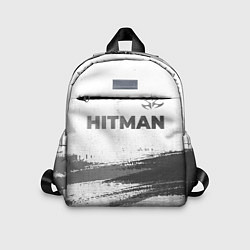 Детский рюкзак Hitman - white gradient посередине, цвет: 3D-принт