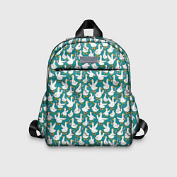 Детский рюкзак Злой гусь узор, цвет: 3D-принт