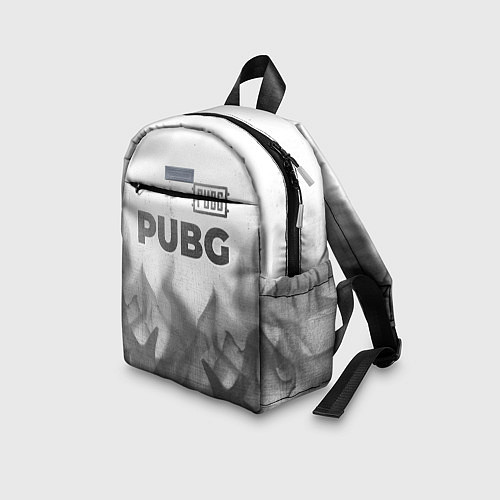 Детский рюкзак PUBG - white gradient посередине / 3D-принт – фото 3