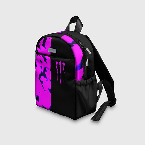 Детский рюкзак Monster energy neon camo / 3D-принт – фото 3
