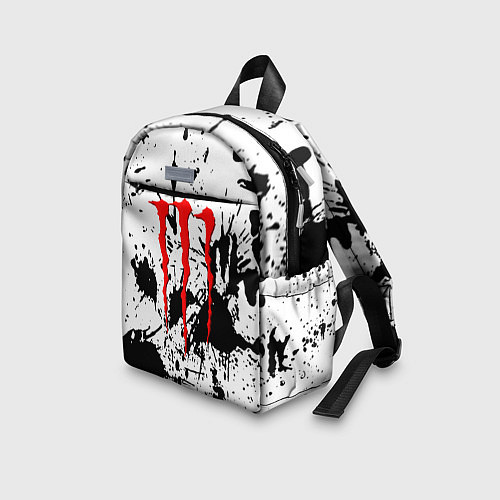 Детский рюкзак Monster energy краски / 3D-принт – фото 3