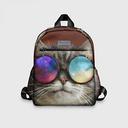 Детский рюкзак A Cat with multicolored glasses