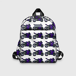 Детский рюкзак Motorcycle purple gloss
