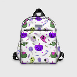 Детский рюкзак Halloween purple pumpkin pattern
